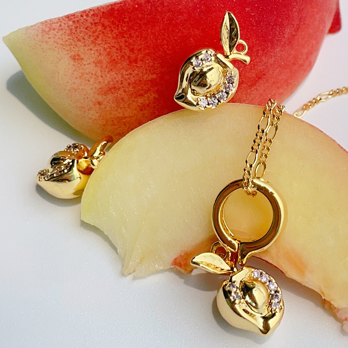 HotShellow's Fruit-Inspired Jewelry-peach