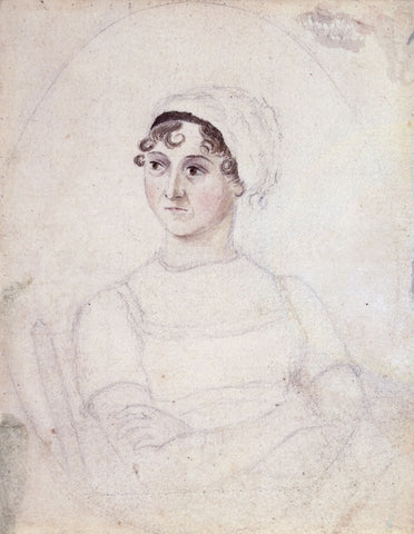 drawing of Jane Austen by her sister Cassandra