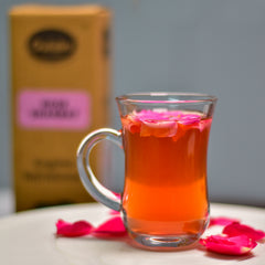 Aromatic Rose Tea made with Gulabs Rose Sharbat