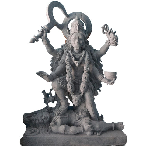 Kali Maa Statue in black marble very special creation limited edition