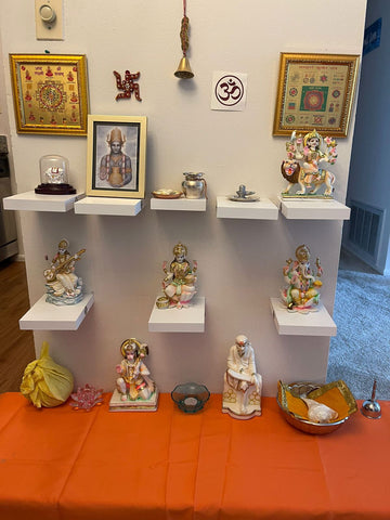 Hindu Statues Collection in home temple