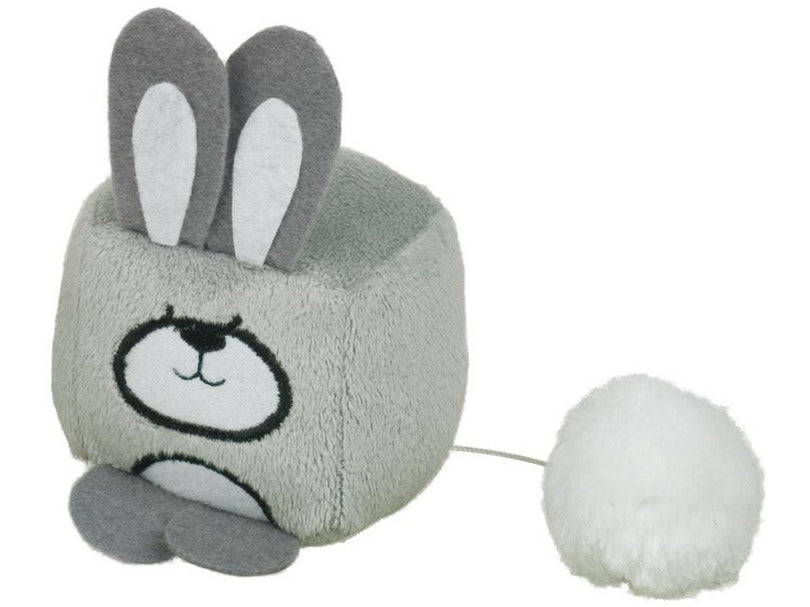 66916 NOBBY Plush dice rabbit wind-up 6 cm