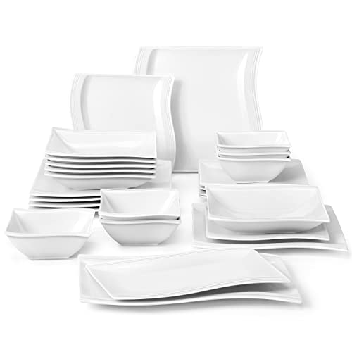 Malacasa Plates and Bowls Sets