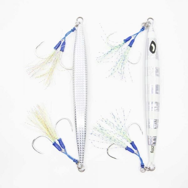 3pcs 200g Glow Silver Streaker High Pitch Speed Deep Drop Jig Tuna Striper  Lure