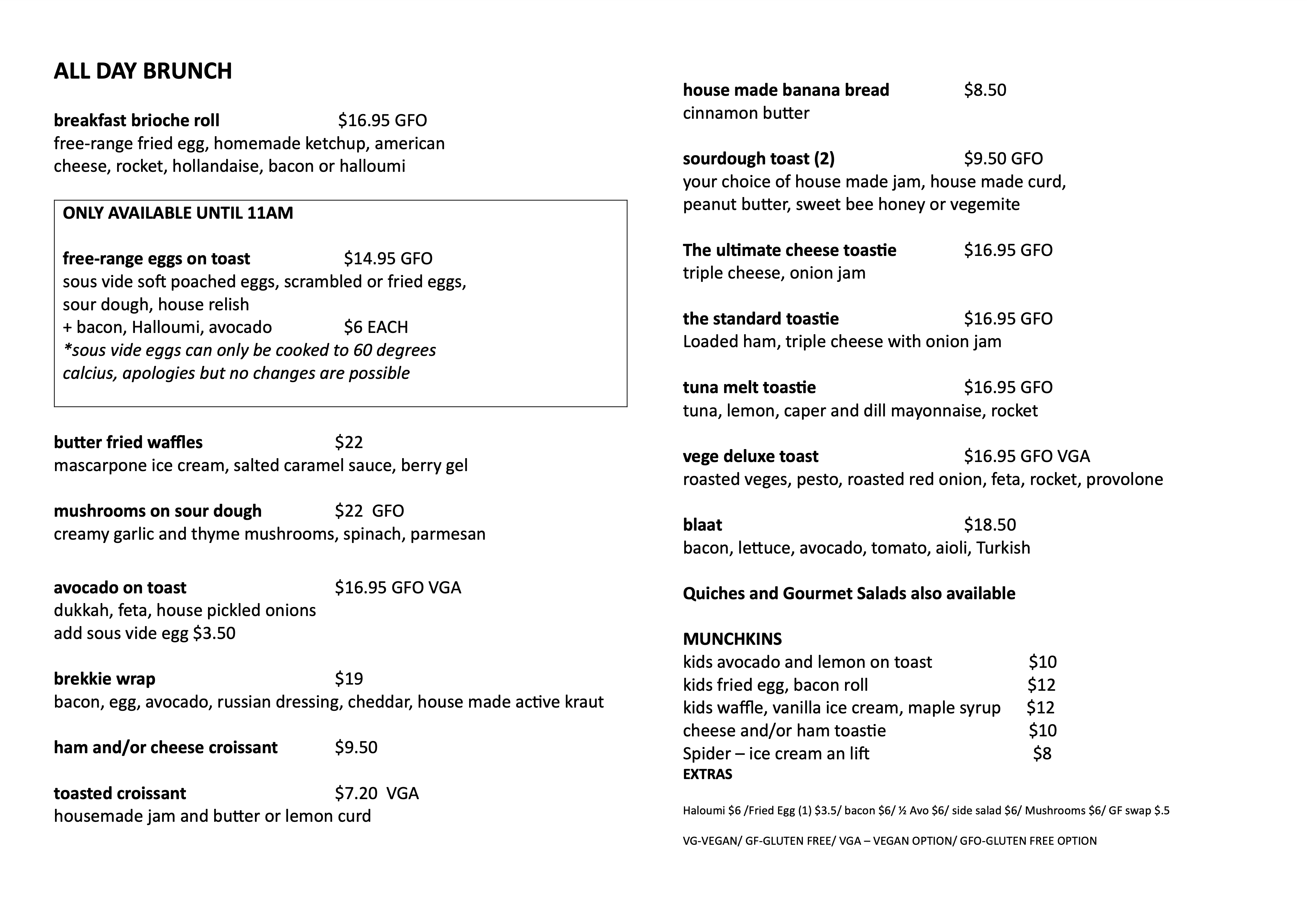 March 2024 Menu - Page 1