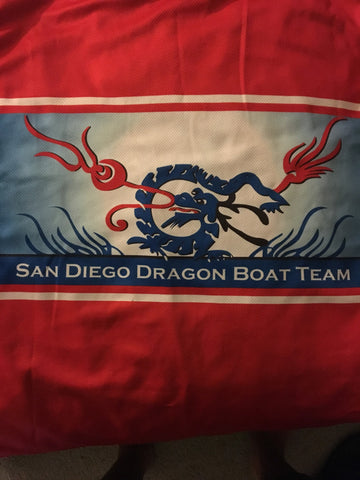 San Diego Dragon Boat Team logo on uniform