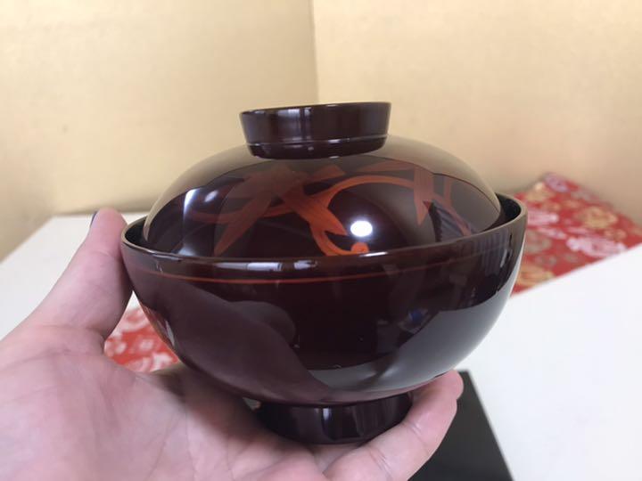 輪島塗 前端宗磨 初飾り 蒔絵 黒中棗 茶器 棗-