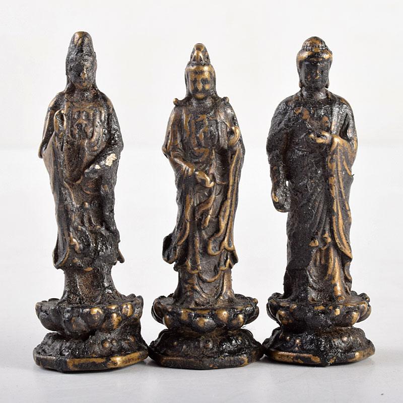 仏教美術 古銅鍍金 誕生仏 仏像 V R5530-