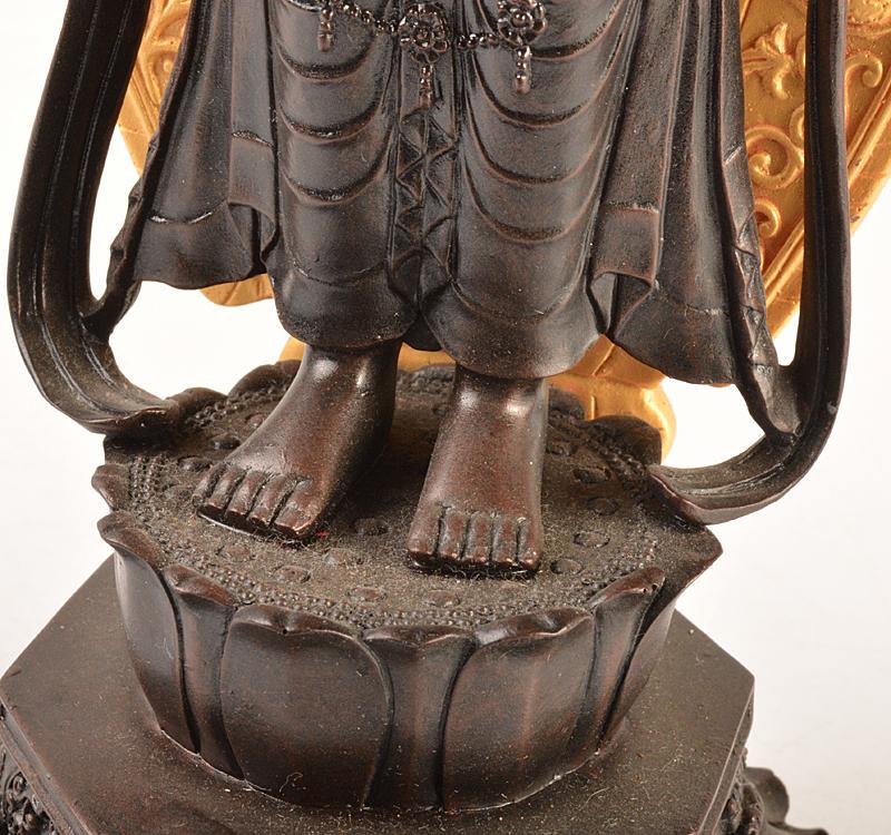 仏教美術 樹脂製 レプリカ 仏像 置物 V R4664 - 彫刻/オブジェ 