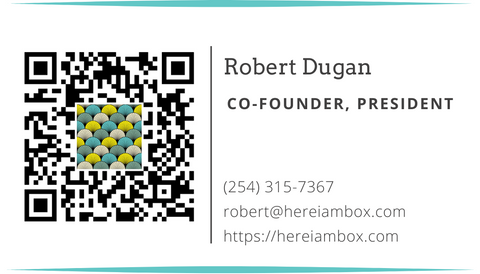 Business card with contact info for Robert Dugan