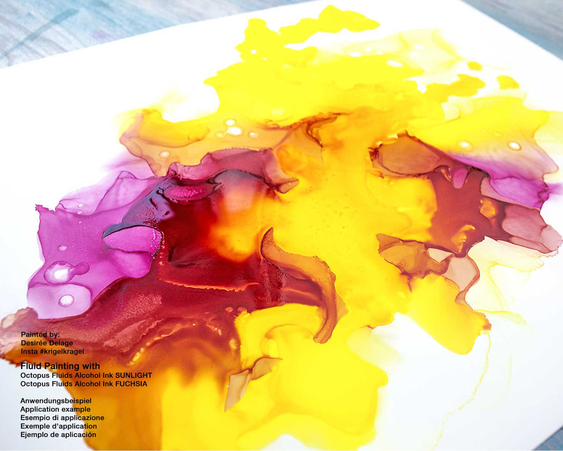 Resin Ink-Colour your Resin art work with Octopus Fluids ink: Octopus Fluids