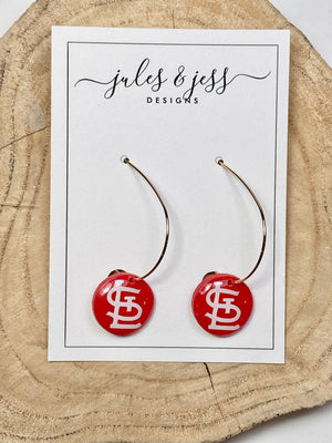 STL on Tear Drop Hoop - Jules & Jess Designs