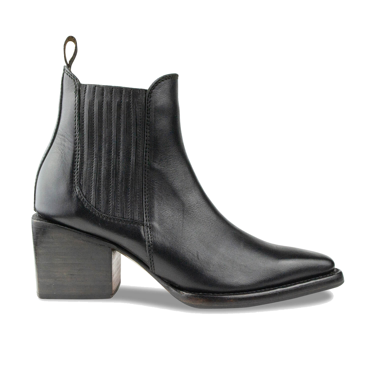 Women's Leather Heeled Bootie | Battery – Sutro Footwear