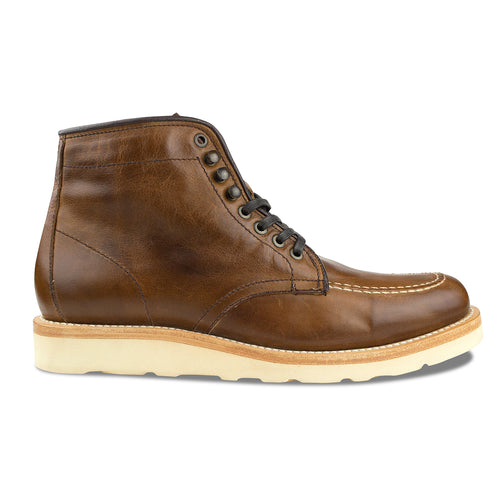 leather moc toe boots