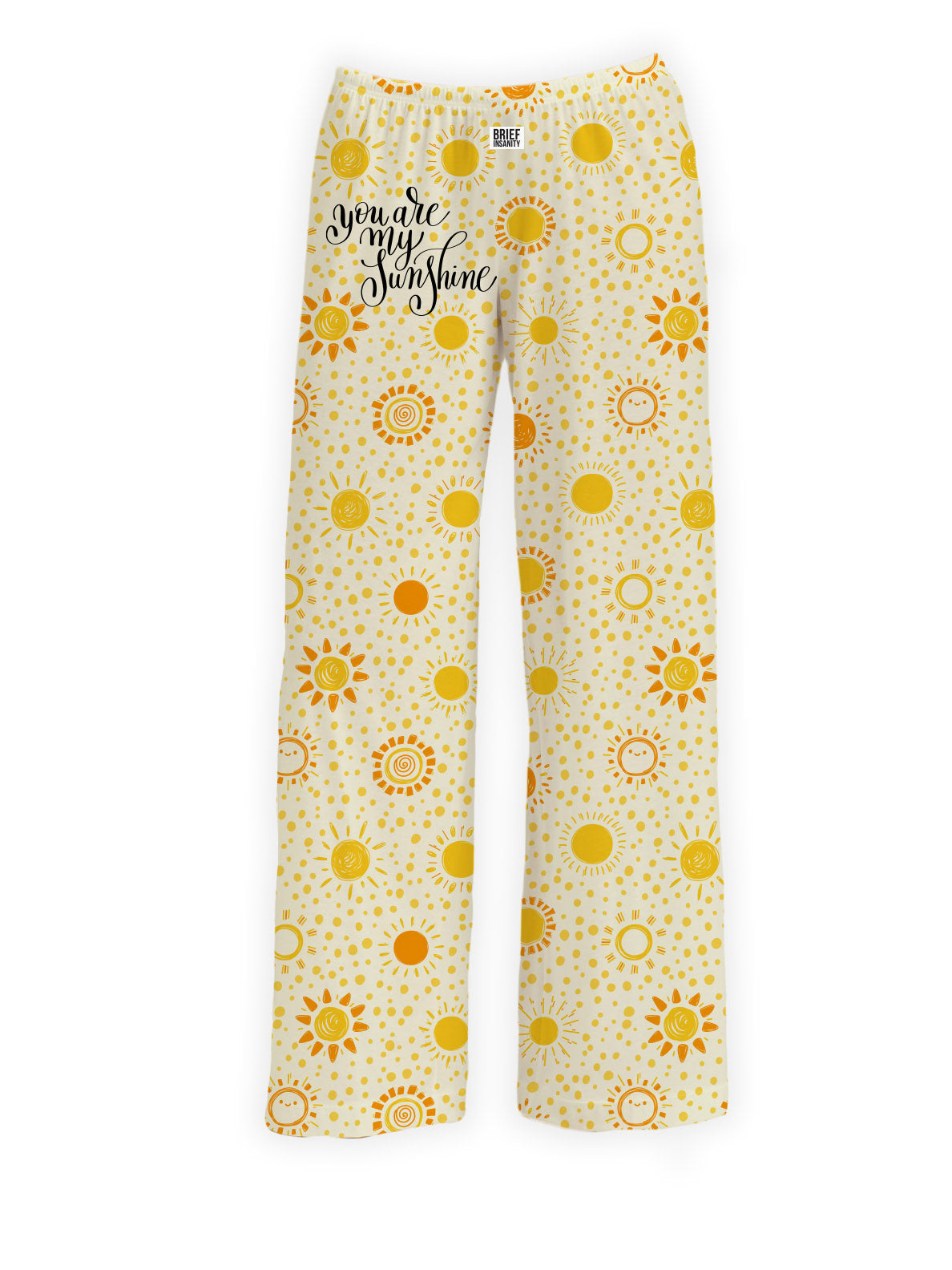  Women's Pajama Pants Sunflower Flowers Yellow Retro