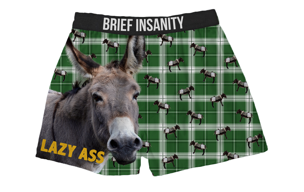 Elephant Size Matters Boxer Shorts, Brief Insanity