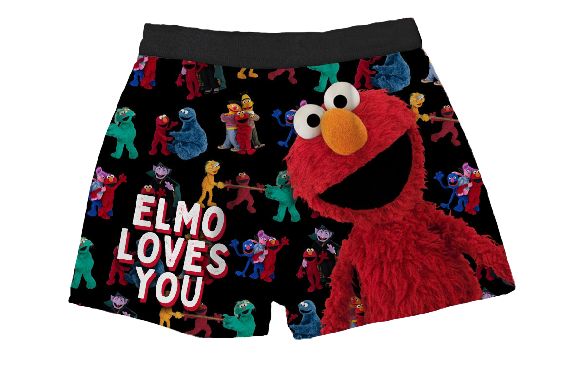  Boxer Shorts, Men's Sesame Street, Cookie Monster Boxer  Briefs, Underwear, Open Front, Square Pants, Good Underwear, Soft  Underwear, Breathable, Sweat Absorbent, 3D Structure, Large Size,  Antibacterial, Odor-Resistant, Stylish, Solid