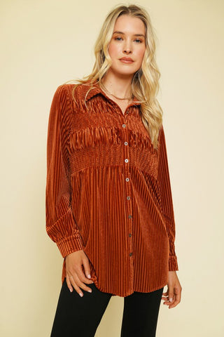 Savanna Jane Embroidered Stripe Blouse - Ivory – Debra's Passion Boutique