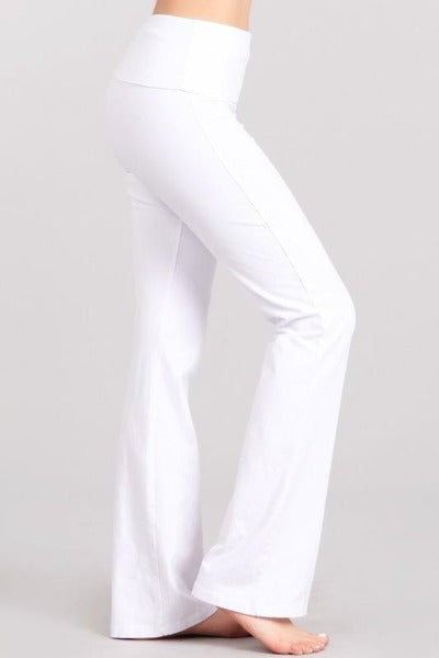 white yoga pants