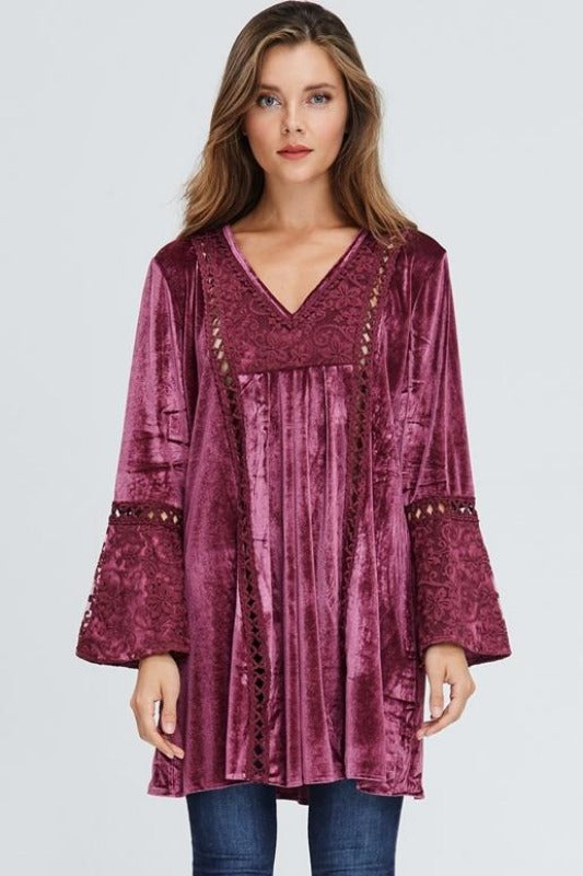 velvet tunic dress