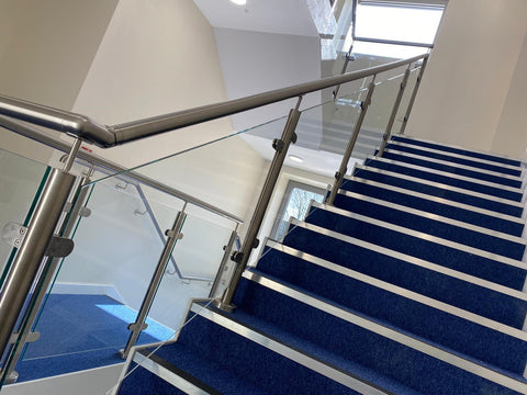 Framed glass staircase shropshire