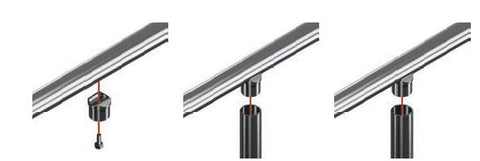 Tube adapter for stainless steel handrail