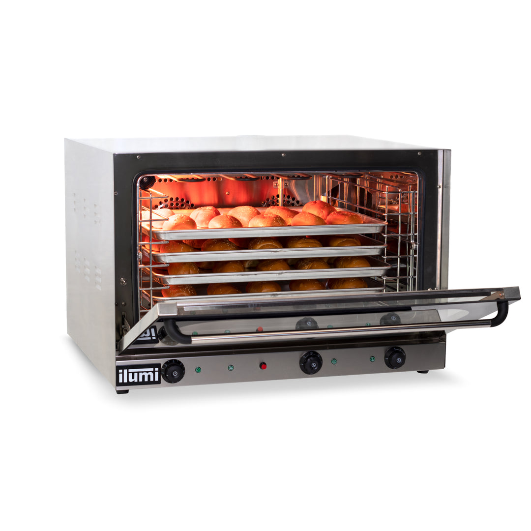 Horno convector eléctrico de 4 bandejas