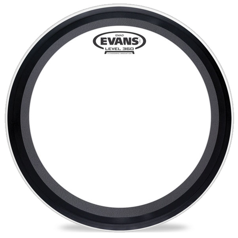 evans emad2 clear bass drum head