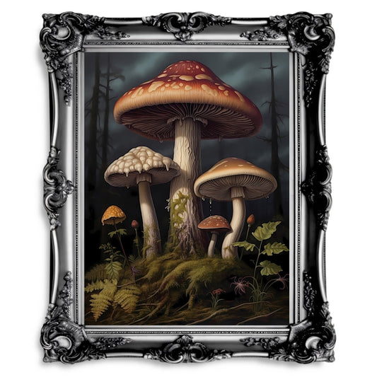 Mushrooms Bookmark | Dark academia bookmarks | Spooky | Recycled | Potion |  Goblincore | Gothic | Witchcore | RPG | Fantasy | Halloween