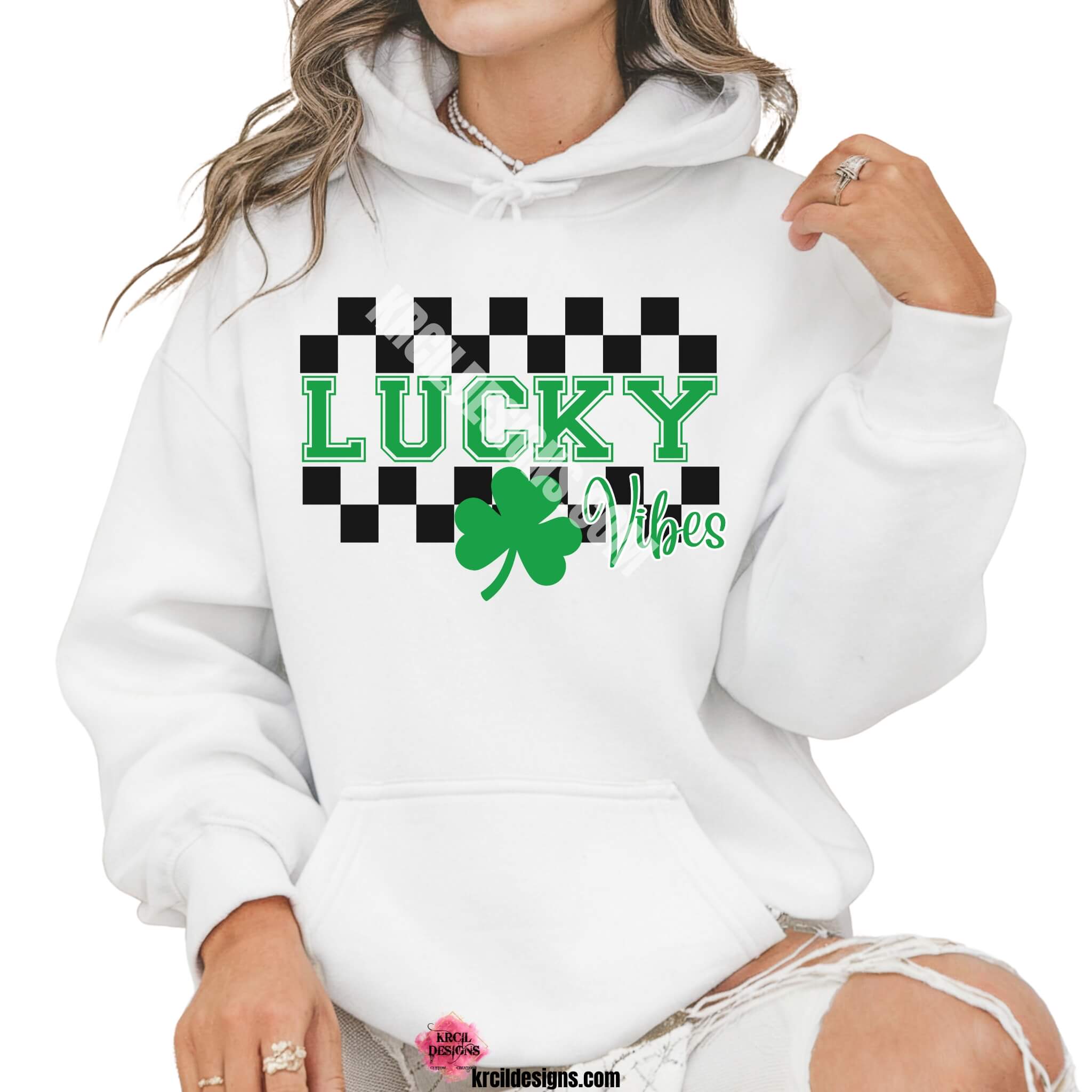 Lucky Vibes! Sassy St. Patrick's Day Shirts — Hoodies — Sweatshirts
