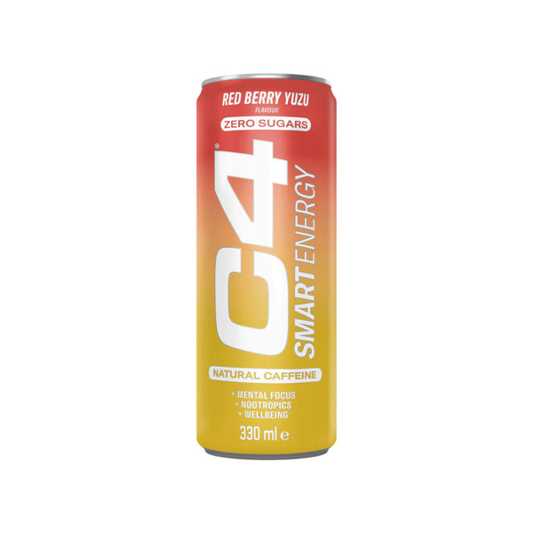 Cellucor C4 Smart Energy RTD Red Berry Yuzu Protein Superstore