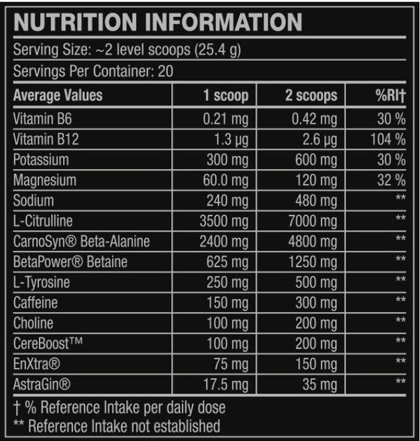 Cellucor C4 终极锻炼前 v2 508 克