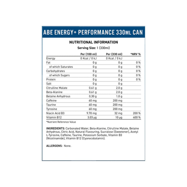 Applied Nutrition ABE Energy Drink Nutritionals Protein Superstore