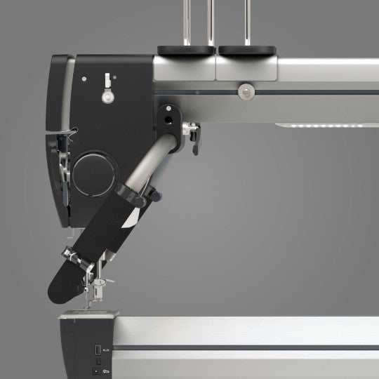 Unique threading path and integrated bobbin winder