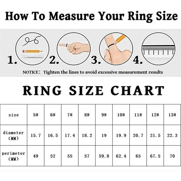 Ring Size Measurement Chart – GDP Outlet