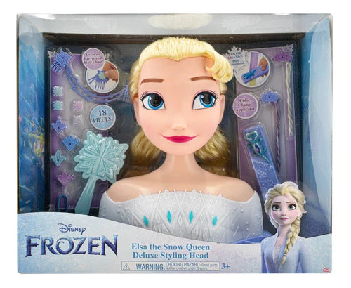 Disney Frozen Elsa Cabeza De Peinados De Lujo 18pz Just Play – 15nas.com