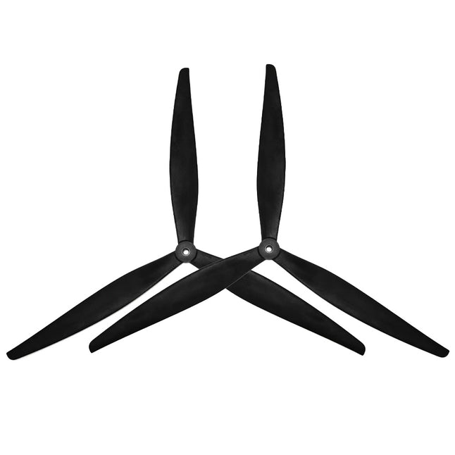 HQProp 17x8x3 3-Blade Propeller (Set of 2) - Black