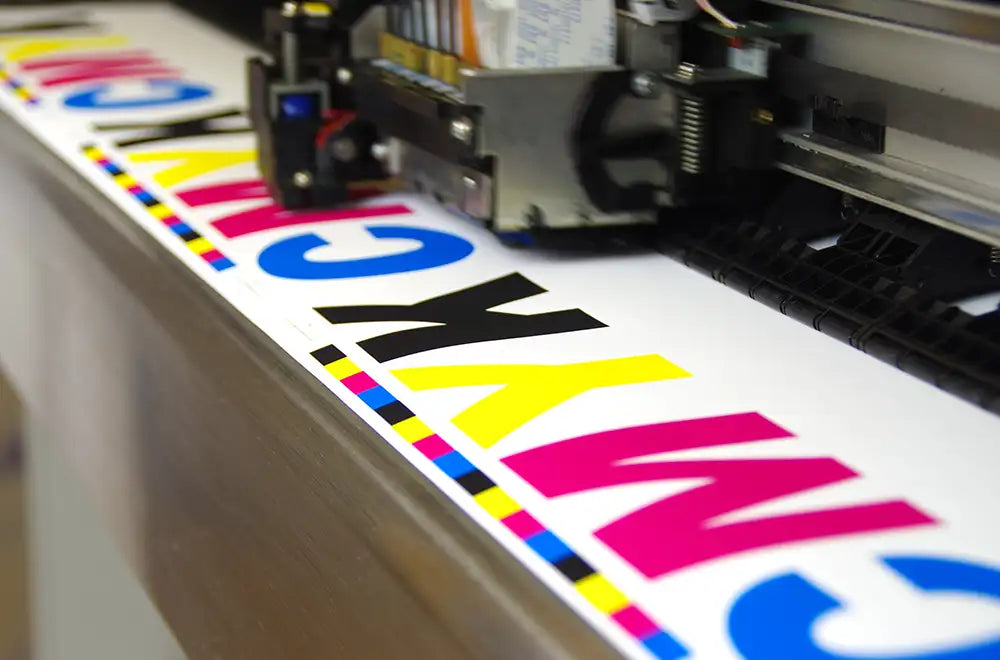 digital printer printing a design