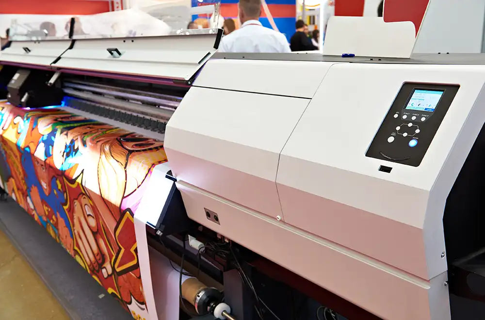 digital printer printing a design