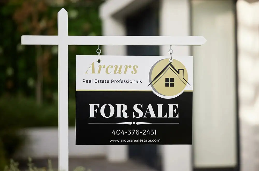 a house for sale sign