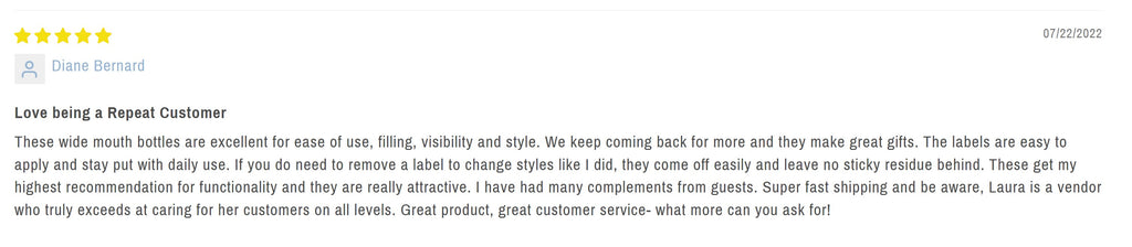 Customer Review of Bottiful Home Wide Mouth Bottles