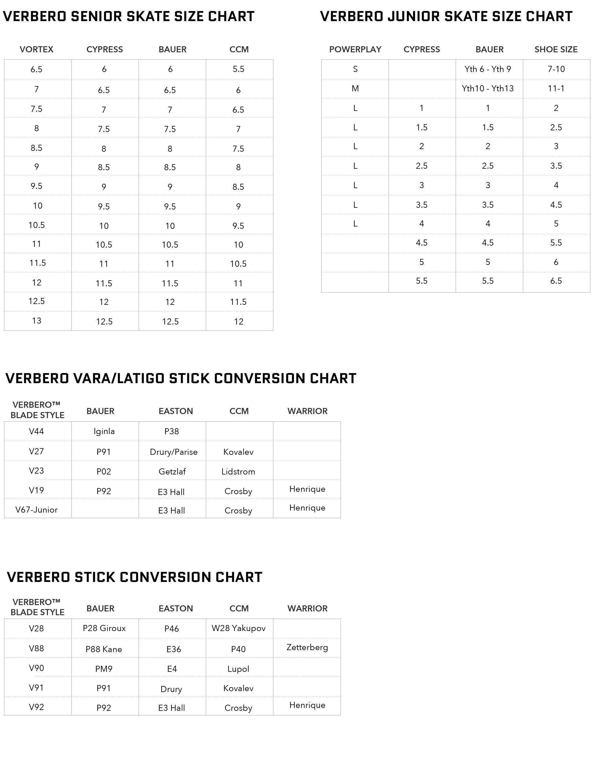 Size Chart – Verbero™