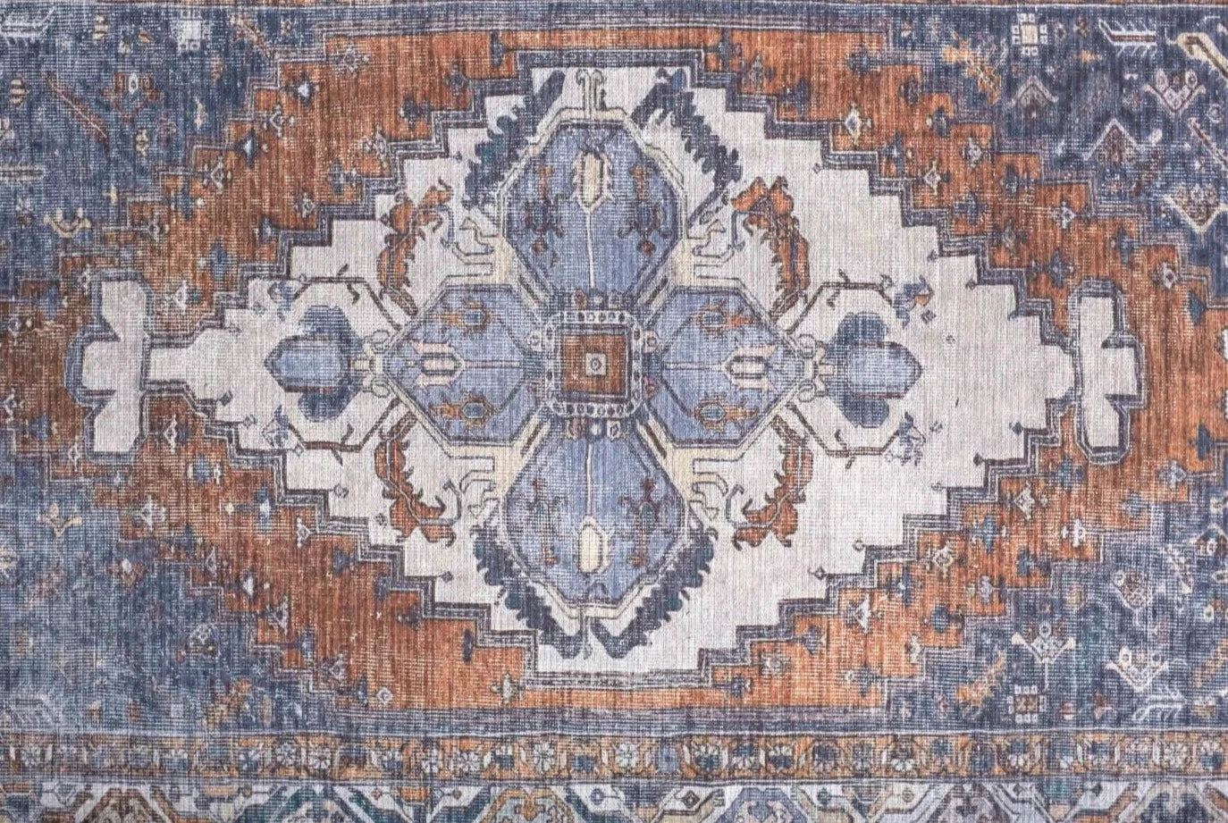 Blue Rug in the Style of Percy