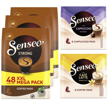 Senseo Latte Vanilla Coffee Pods - Single Serve Coffee Pods Bulk Pack for  Senseo Coffee Machine - Compostable Coffee Pods for Hot or Iced Coffee, 8