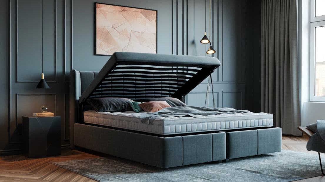 Gas Lift Storage Bed Frame