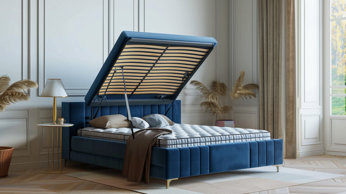 Gas Lift Storage Bed Frame