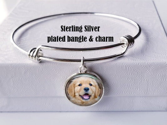 Silver Bangles With Charms, Silver Charms, Stackable Bangles,silver Bangles  