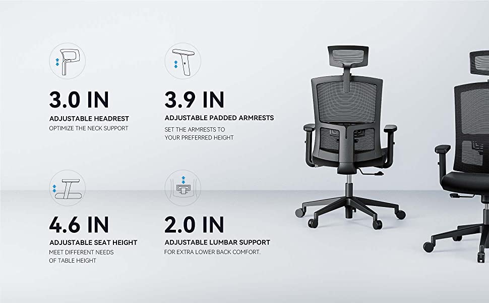 Ergonomic Office Chair with Lumbar Support Computer Chair – Noblewell  WebSite