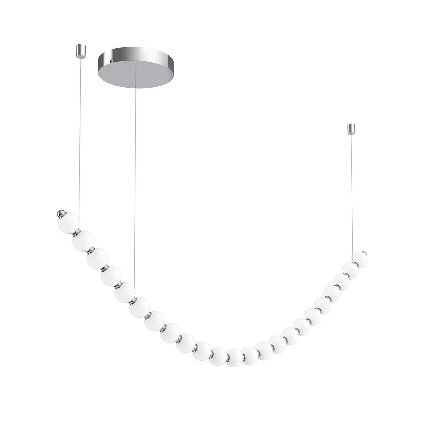 Alora LED Chandelier from the Akoya collection in Chrome finish