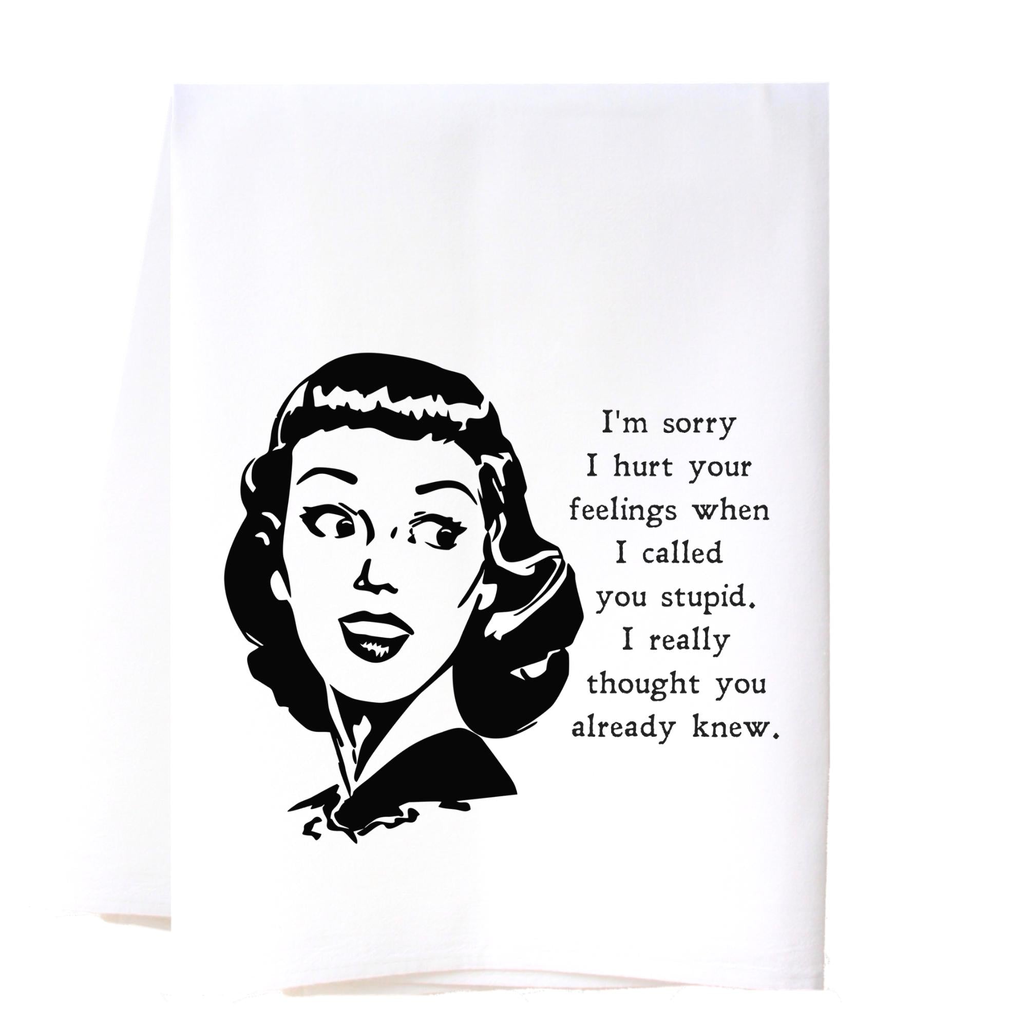 Y'All Hush Flour Sack Towel - Cora & Pate